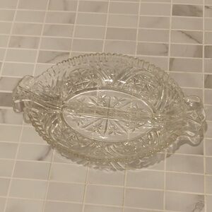 Vintage ANCHOR HOCKING divided dish